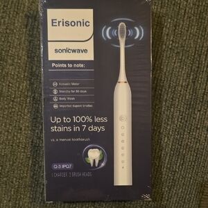 Erisonic Sonicwave Electric Toothbrush Never Opened Brand New Still In Plastic